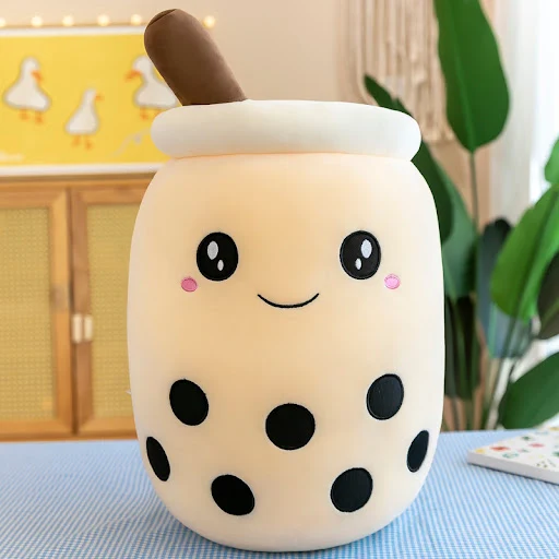 Title 5, Fruit Milk Tea Cup Pillow Plush, a soft and cud...