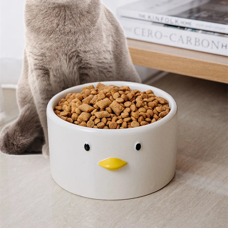 Title 5, Double Bowl Dog Food Basin for Small Dogs, Chic...