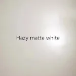 Hazy matte white