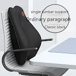 Black Lumbar Support Pillow