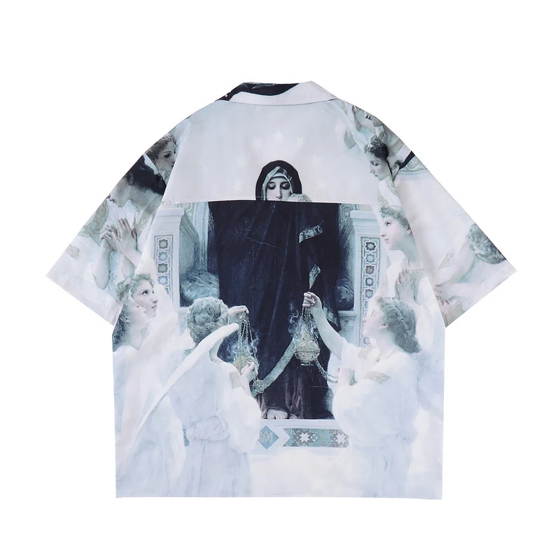 Title 8, Short Sleeve Printed White High Street Shirt Ca...