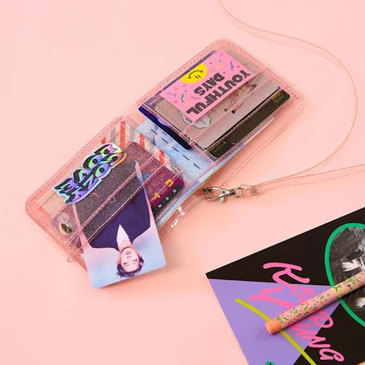 Title 6, Lanyard brillante para estudiantes con monedero...