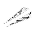 Car Modification Simulation Air Vent Shark Gills Decorative Side Air Vent Door Small Sticker Fake Air Outlet Body Fender — photo 1