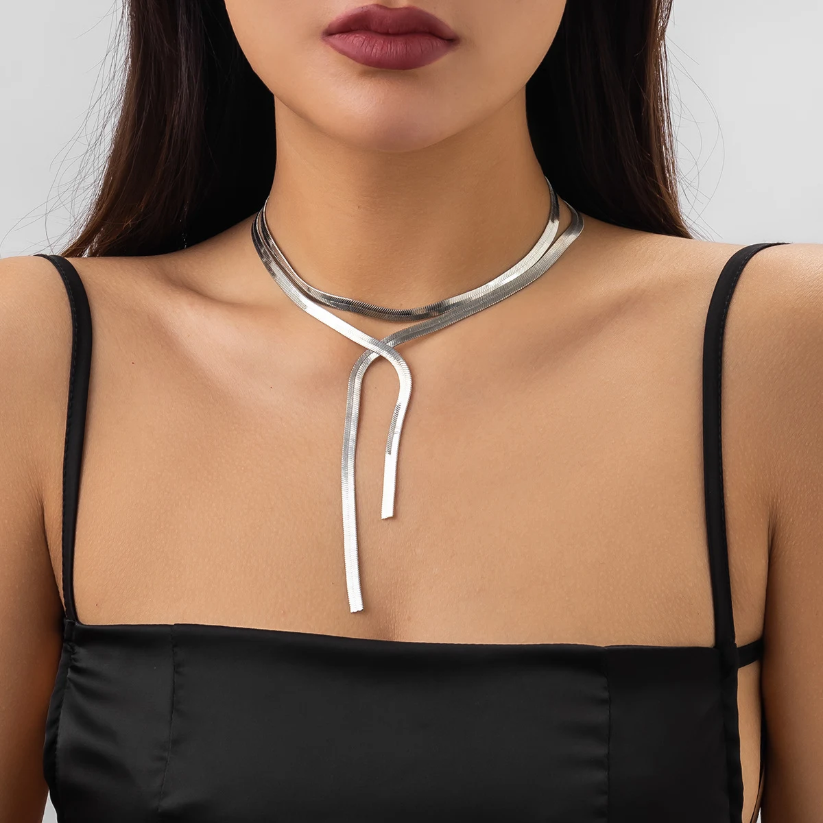 Title 35, Dames Simple Hip Hop Snake Bones Ketting Stijlv...