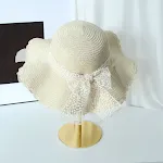 Lace Bow Beige