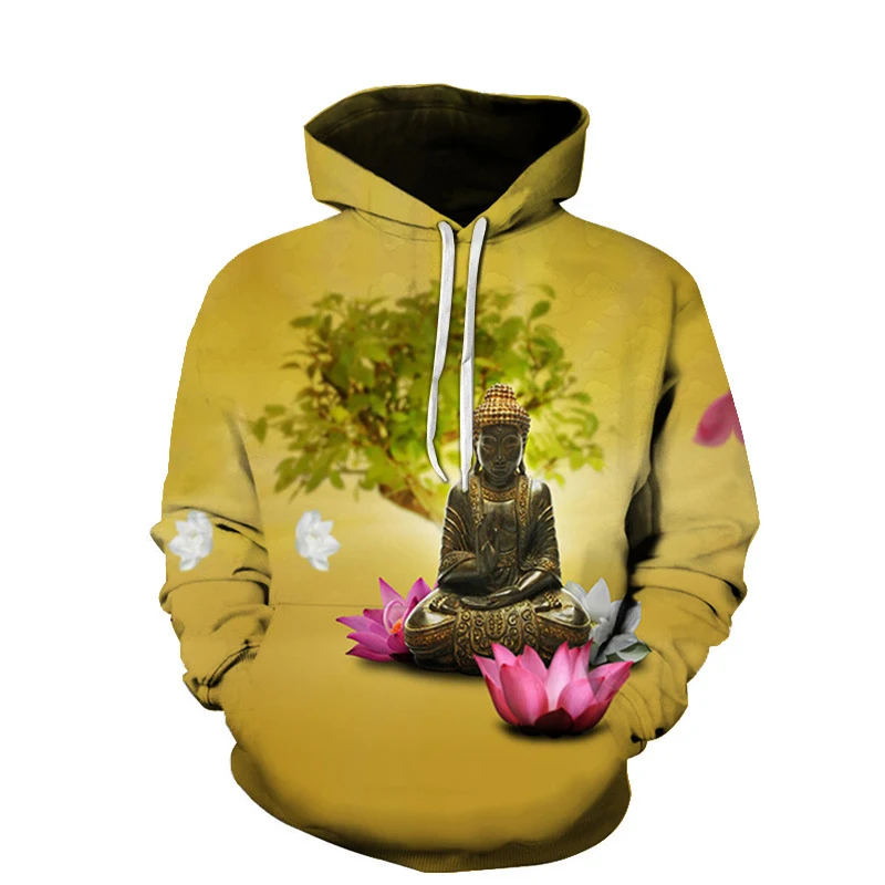 Moletom com capuz manga longa Plus Size com estampa digital 3D. Conforto e estilo para looks casuais e modernos. Perfeito para o dia a dia. — foto 1
