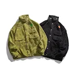 Vintage Turtleneck Corduroy Multi-pocket Two-Tone Casual Jacket. Stay warm and stylish with this comfortable and functio — photo 6