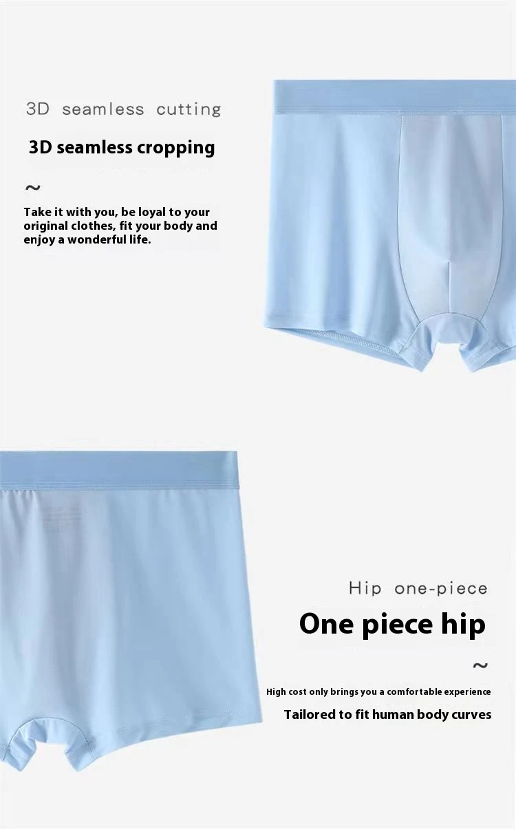 Men's Ice Silk Boxer Underwear, breathable and comfortable. Perfect for everyday wear, providing maximum comfort and a c — photo 12