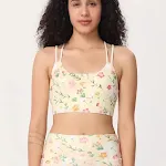 Top deportivo de running para mujer con almohadillas en el pecho, espalda cruzada y diseño de espalda bonita, perfecto para correr. — foto 2