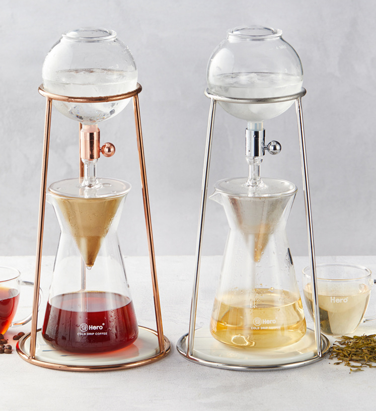 Cafetera de goteo de hielo para el hogar, jarra de vidrio para café frío, preparación manual de café helado, fácil y deliciosa experiencia. — foto 5
