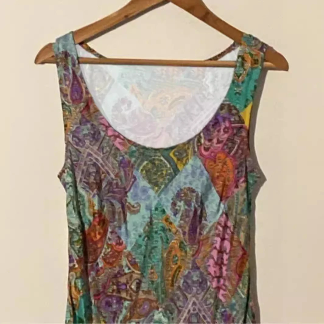 Title 7, Polyester Womens Clothing Printing Slip Dress