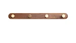 Nordic Brass Clothes Hook with Wooden Hook, Wall Mounted Rack for Clothes, Hats, and More, Black Walnut, Perfect for Bed — photo 7