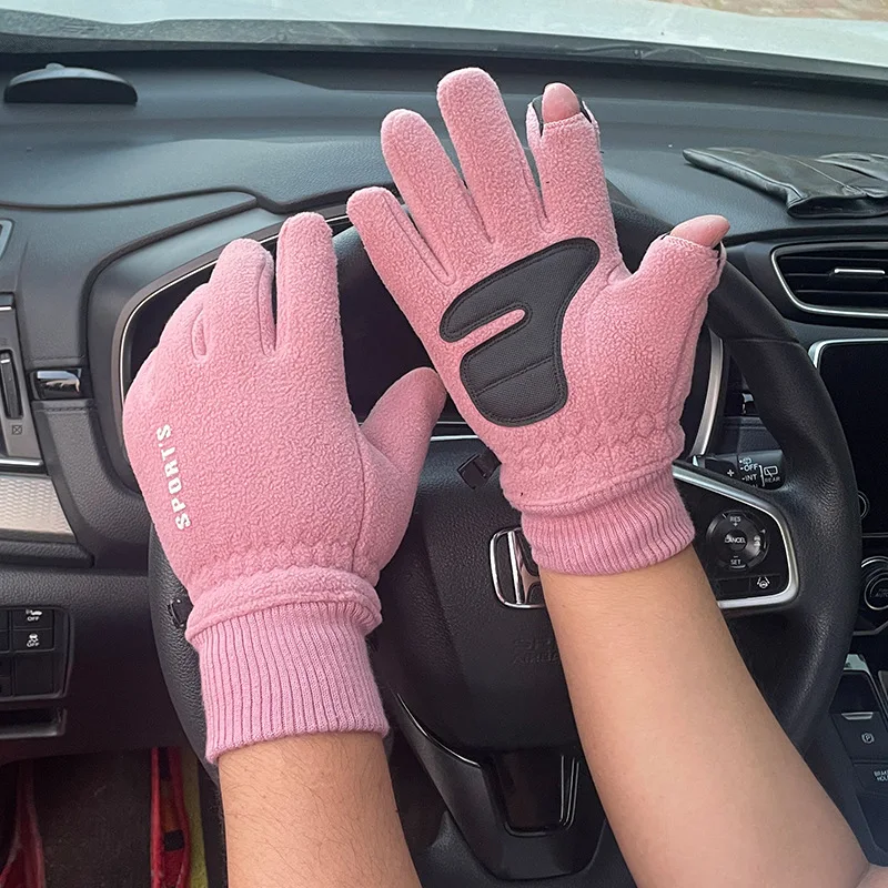 Title 12, Outdoor Ski Riding Gloves Winter Polar Fleece F...