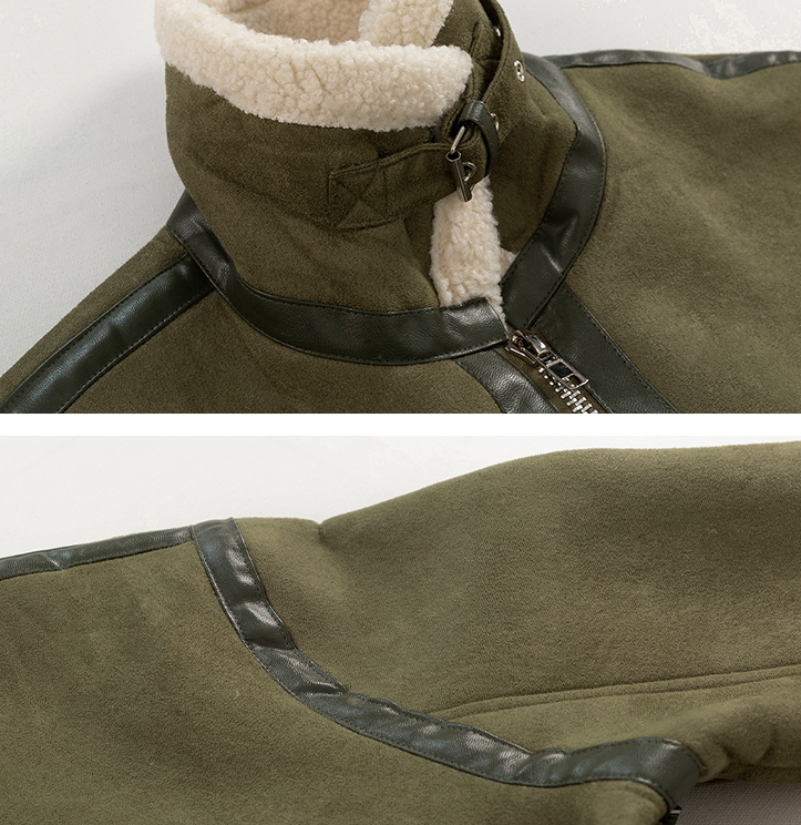 Title 1, Loose and thickened cotton padded jacket with l...