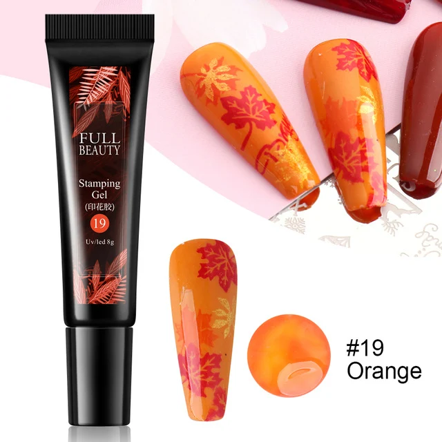 Title 5, Fluorescent Nail Art Printing Glue and Template...