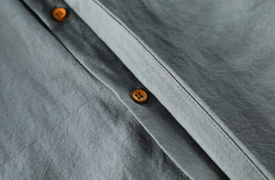 Title 6, Chemise Homme Casual Lin Rétro Col Montant Slim...
