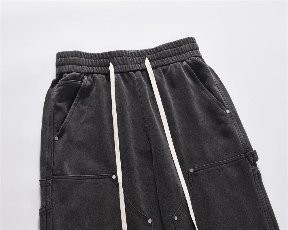 Title 5, Calças Masculinas Fashion Personalidade com Reb...