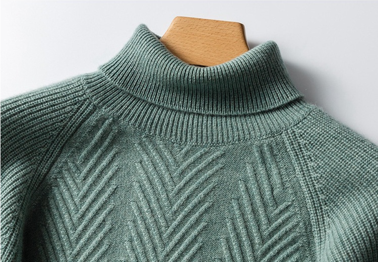 Title 12, Suéter de cashmere masculino, gola alta grossa ...