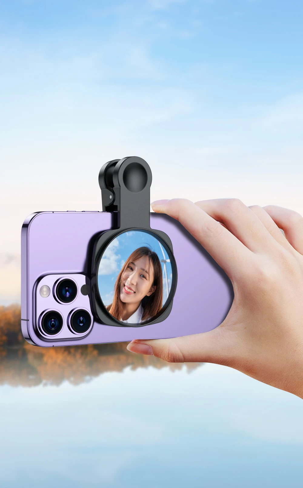 Title 3, Mobile Phone Rear Camera HD Reflective Self-Sho...