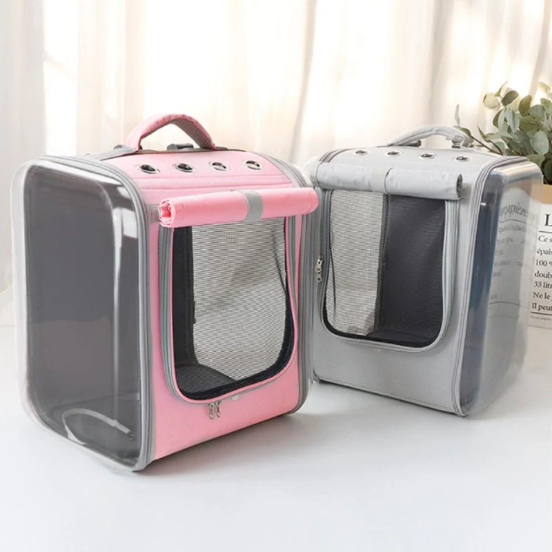Space Capsule Cat Bag Outing Portable Backpack, PVC Laser Symphony Pet Bag, a stylish and convenient carrier for your ca — photo 1