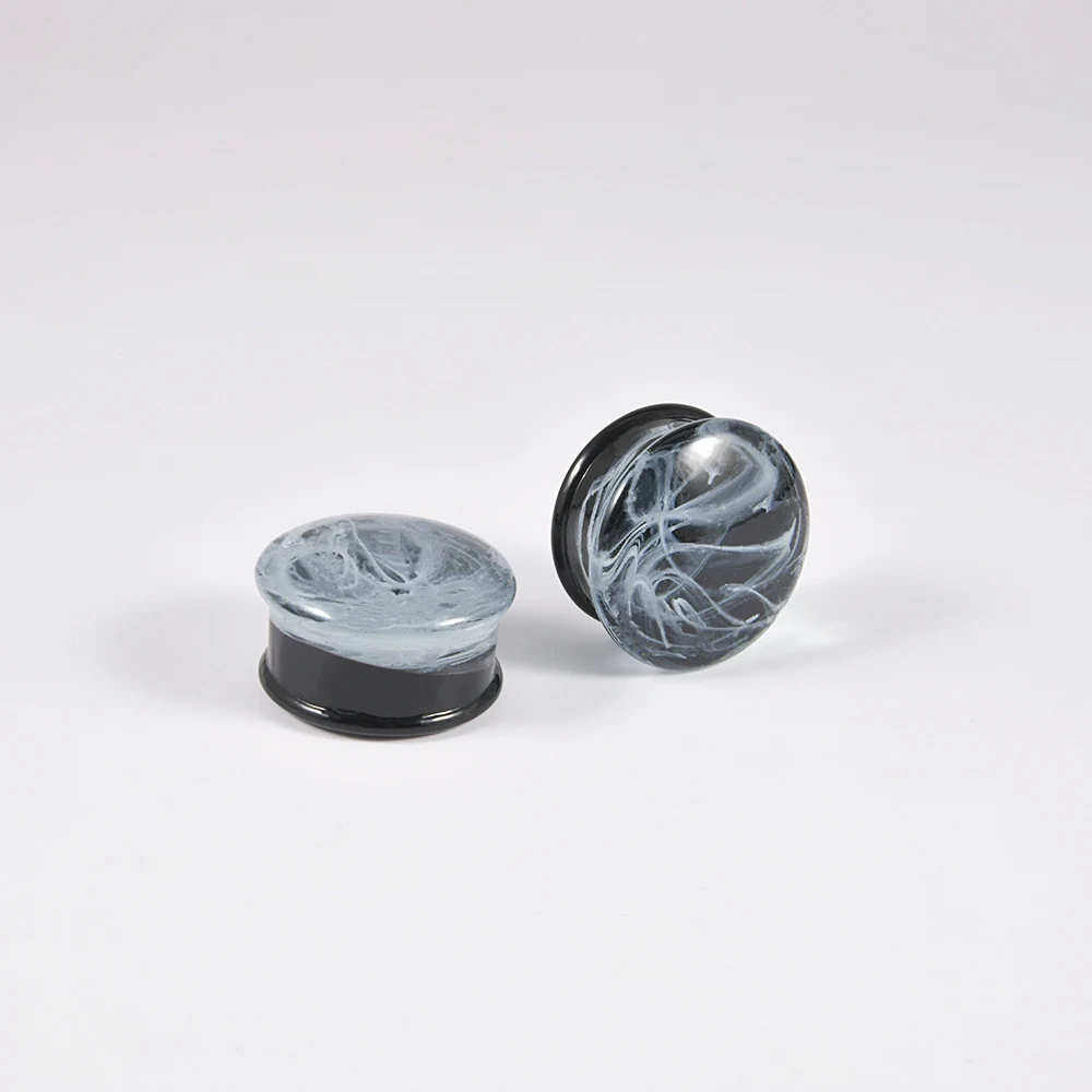 Title 6, Water Drop ronde glazen oordopjes met taille tr...