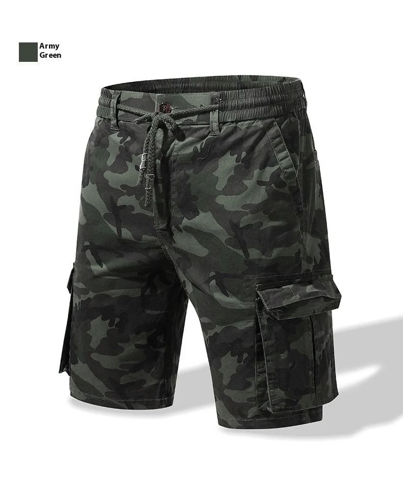 Heren Straight Casual Broek Camouflage Multi-zakken Workwear Shorts Comfortabel en Functioneel voor Werk & Vrije tijd — foto 4
