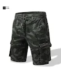 Heren Straight Casual Broek Camouflage Multi-zakken Workwear Shorts Comfortabel en Functioneel voor Werk & Vrije tijd — foto 4