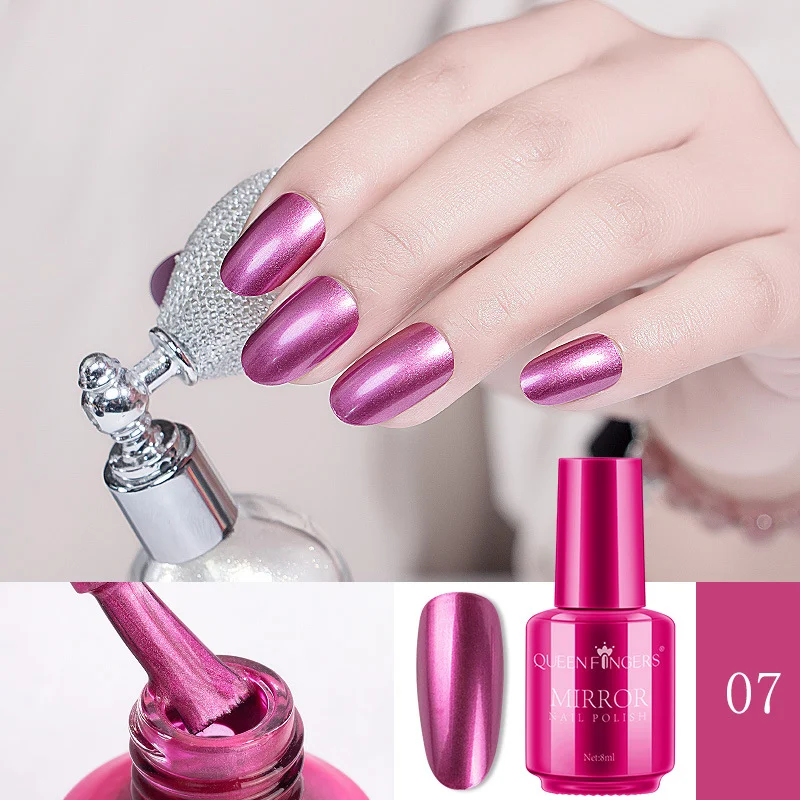 Mirror nail polish for dazzling metallic shine. Get a long-lasting and easy-to-apply mirror finish for spectacular nails — photo 20
