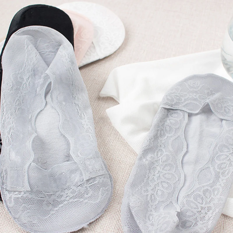 Calcetines de encaje de algodón fino para mujer, talla grande. Transpirables y cómodos, ideales para un uso diario fresco y elegante. — foto 6