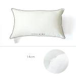 Travesseiro de núcleo único para casa Protetor de pescoço macio e respirável para conforto e suporte durante o sono. — foto 3