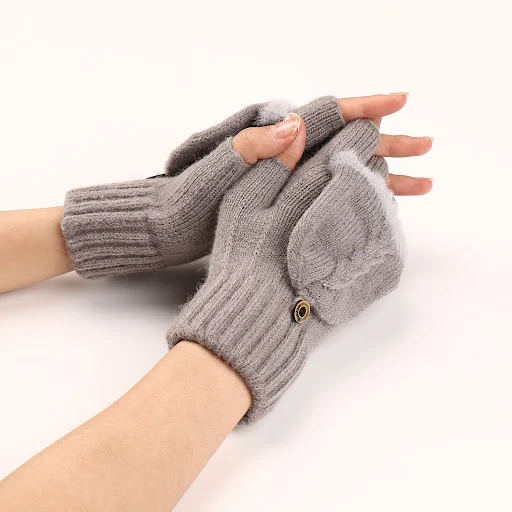 Title 34, Womens Wool Fingerless Gloves Warm Fashionable...
