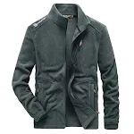 Jaqueta masculina de fleece grosso e quente para outono e inverno, casaco aconchegante e grosso, perfeito para o frio intenso. — foto 2