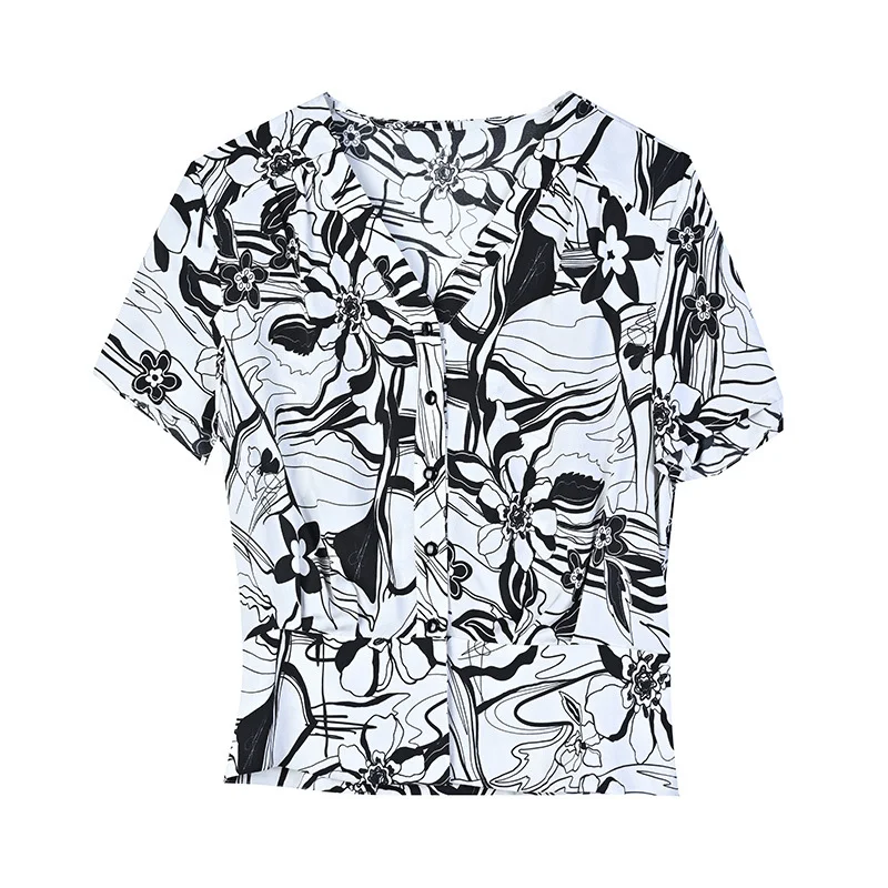 Title 6, Silk Shirt Womens Short Sleeved