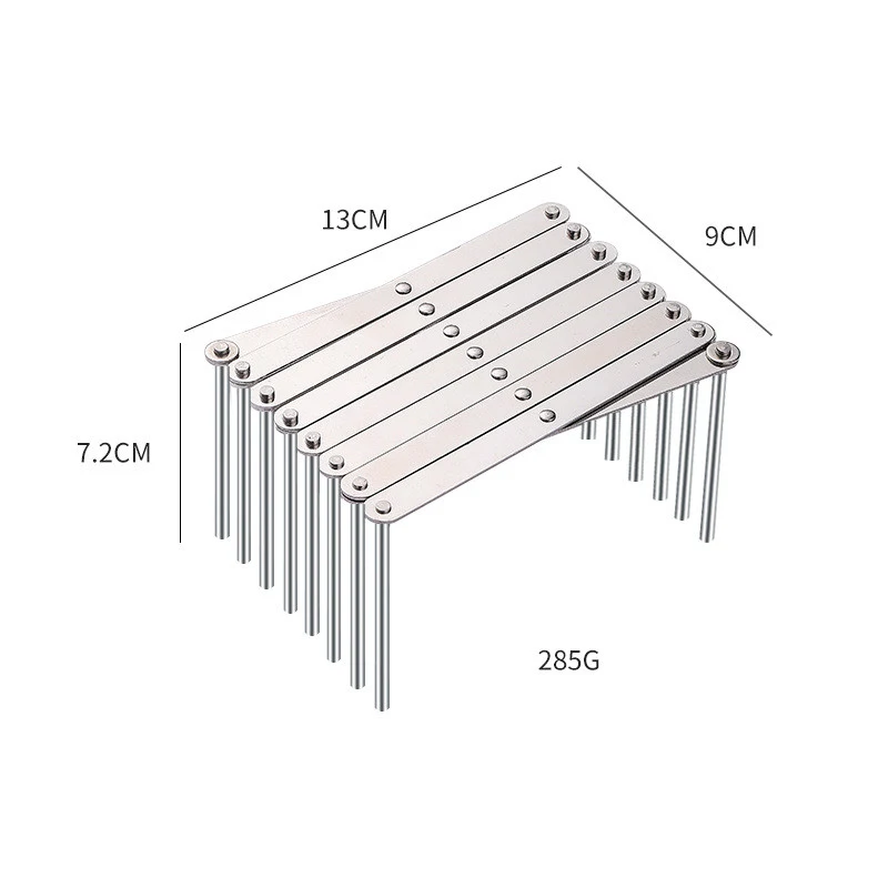 Title 1, Stainless Steel Telescopic Folding Kitchen Stor...