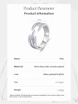 Anel aberto de prata S925 esmaltado premium, empilhável e personalizado. Estilo Ins para um visual moderno e único. — foto 9