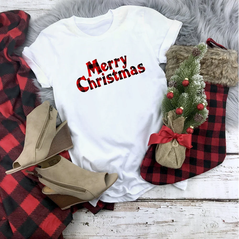 Title 13, T-shirt met ronde hals voor dames met kerstfilm...