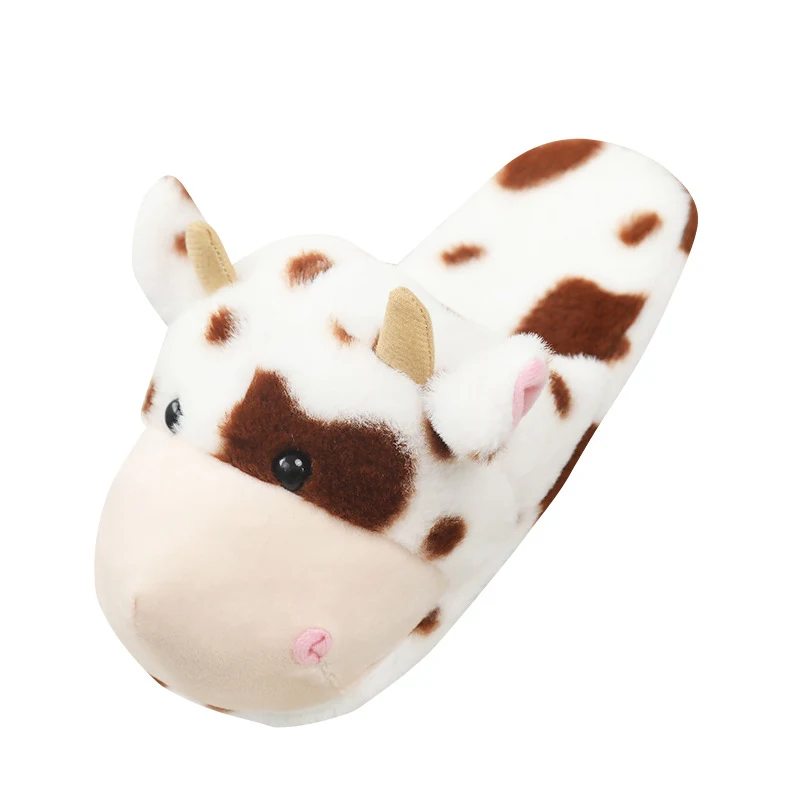 Title 5, Cute Cow Slippers Plush Toys for Cozy Comfort a...