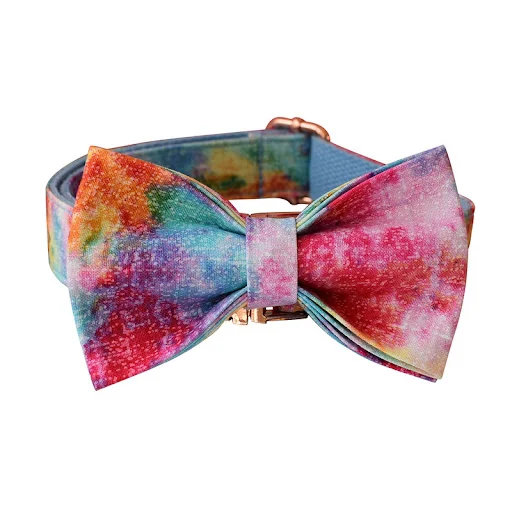 Title 3, Hot And Dyed Blue And Rose Gold Buckle Pet Coll...