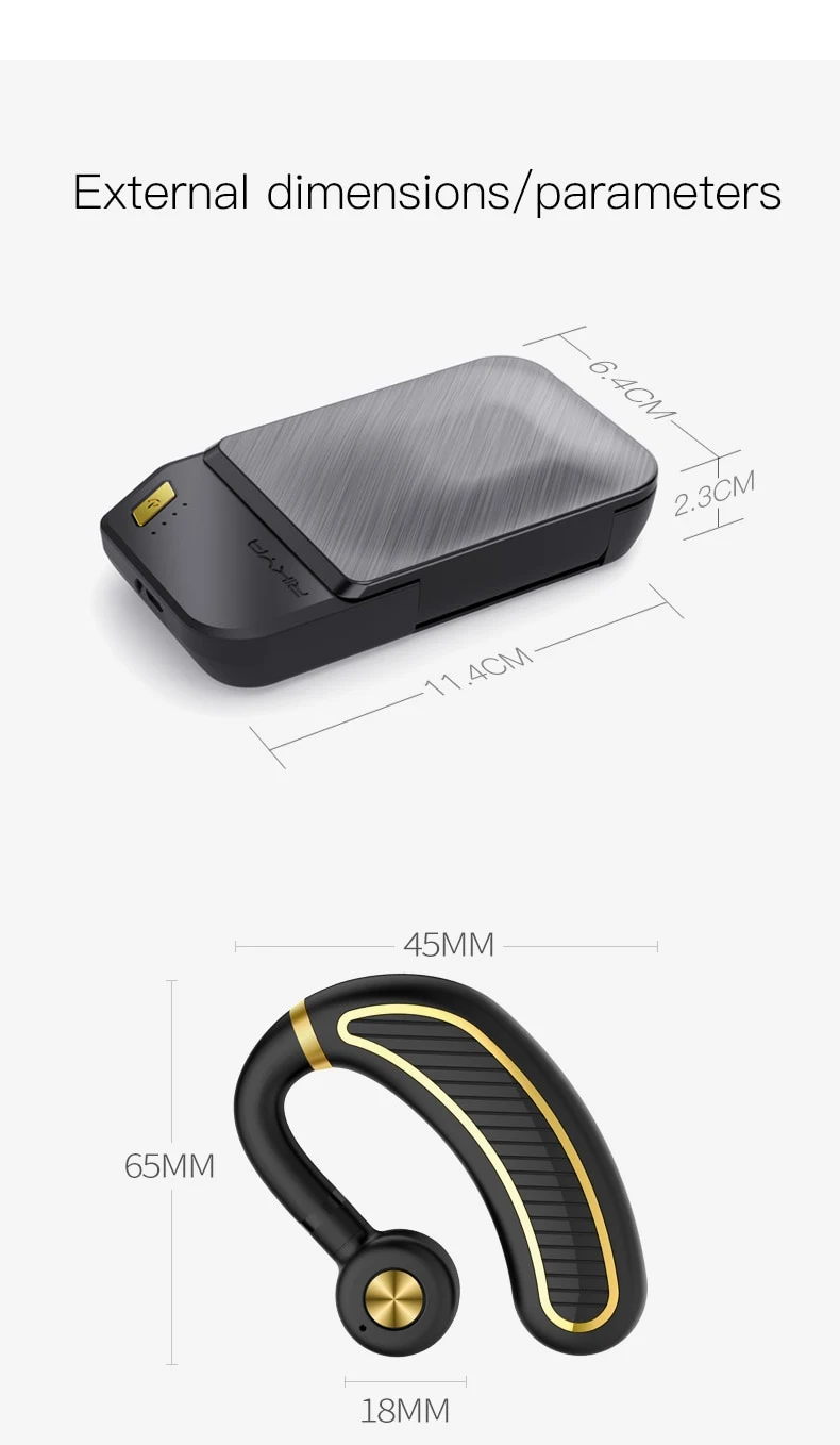 Title 14, RIKYA K21 Kabelloses Bluetooth-Headset Für kris...