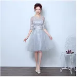Mid-length Champagne Sister Group Dress. Elegant, comfortable, and perfect for weddings and special events. A beautiful — photo 1
