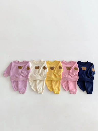 Title 33, Long Sleeve Bear Pullover Sweater Suit for babi...