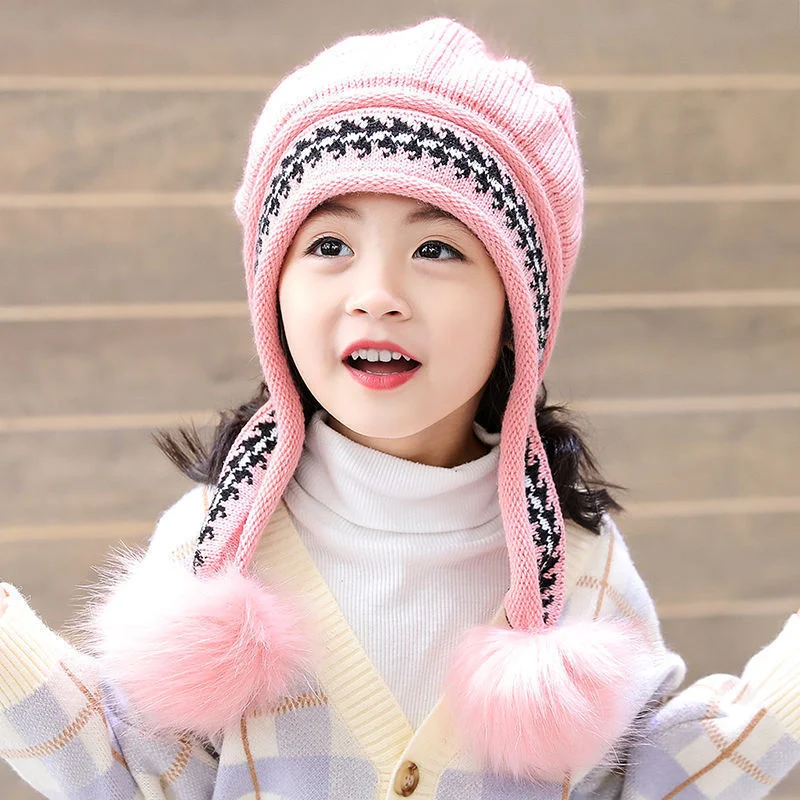 Title 4, Parent-child Childrens Cute Fleece Hat