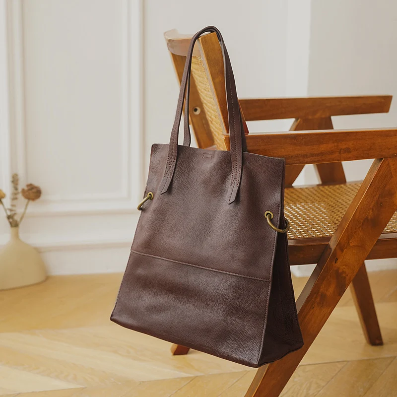 Women's fashionable large-capacity retro handbag, a stylish and spacious bag perfect for everyday use, combining vintage — photo 9