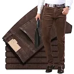 Heren Corduroy Broek Losse Warme Outdoor Broek Heren Rechte Stretch Casual Broek, Comfortabel en Ideaal voor Herfst/Winter. — foto 5
