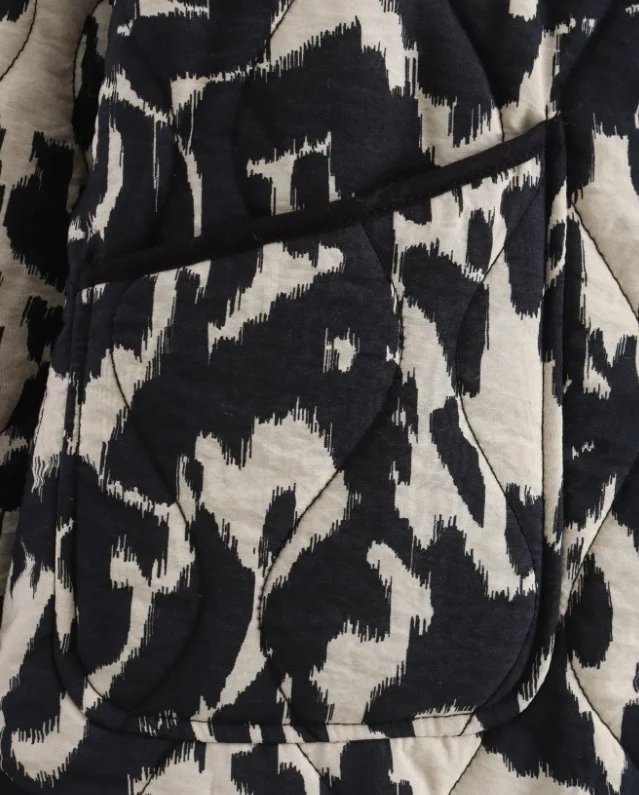 Title 4, Cappotto donna girocollo con stampa leopardata,...