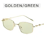 Gold Frame Green Piece