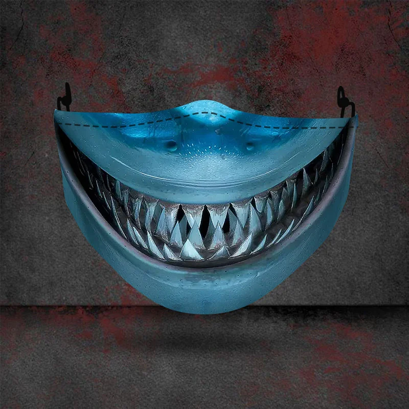 Máscara de Halloween estampada para fantasias assustadoras. Ideal para festas temáticas e eventos. Destaque-se com designs únicos e originais. — foto 15