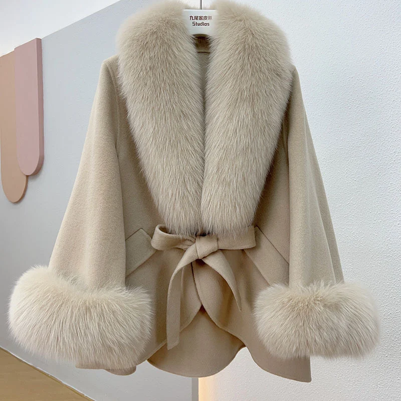 Title 15, Real Wool Autumn And Winter Cape Top. Stay warm...