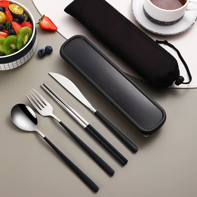 Stainless Steel Portable Gift Cutlery Set. Perfect for travel, picnics, and outdoor dining. Enjoy your meals with style — photo 11