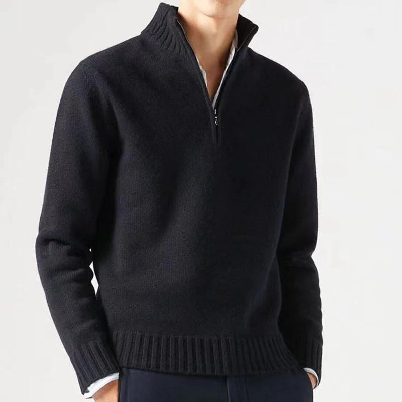 Autumn and Winter Men's Thickened Thermal Sweater. Stay warm and comfortable with this cozy, thick sweater, perfect for — photo 2